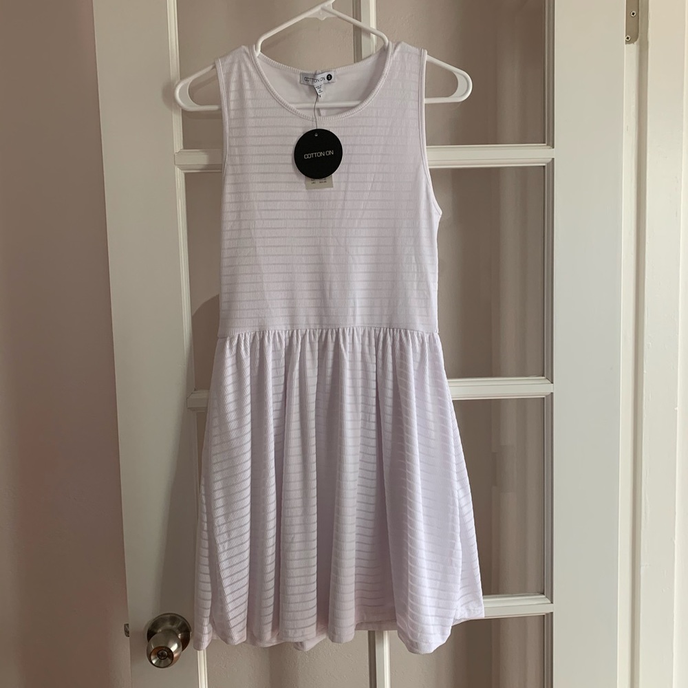 White ribbed dresses